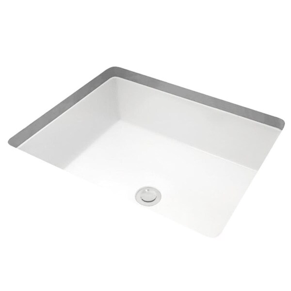 Miseno 17 x 13 in. Rectangular Undermount Bathroom Sink with Rear